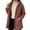 Pink, variant on Women Hooded Jackets, Button Front Mid-Length Long Sleeve Casual Corduroy Outerwear with Pockets Pink M