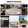 thumbnail image 7 of Portable 27 Inch Fire Pit Screen Lid, Heavy Duty Steel Mesh Cover with Handles for Camping, Backyard, Patio Wood Fire Pits, 7 of 7