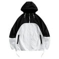 thumbnail image 2 of Men' Summer Windbreaker Hooded Clothes Unisex LightThin Sunscreen Zipper Jackets Outdoor Spring Coat, 2 of 6