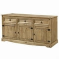thumbnail image 2 of Bridge Brazil 65" Wood Buffet Sideboard Farmhouse - Corona Collection | Furniture Dash Antique brown color., 2 of 5