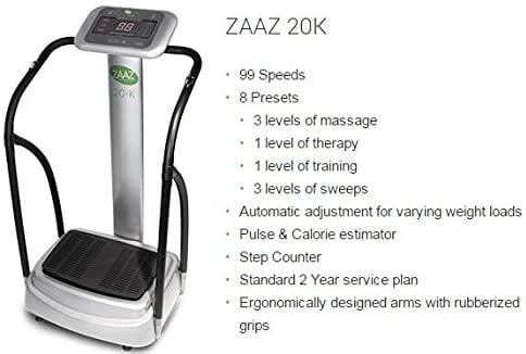 ZAAZ 20K World’s #1 Oscillation Vibration Machine for Pain Management, Circulation, Balance and Flexibility