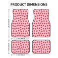 thumbnail image 3 of Uemuo Car Floor Mats - Hand Drawn Strawberry Pattern Carpet Floor Mats for Cars, Auto Accessories Front & Rear Car Floor Foot Mat Sets of 4 Pieces, 3 of 6