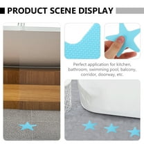 LEORX 40Pcs Tub Anti Slip Stickers Sky Blue Safety Strips for Homeowners