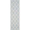 thumbnail image 5 of SAFAVIEH Montauk Crispian Geometric Quatrefoils Cotton Area Rug, Light Blue/Ivory, 4' x 6', 5 of 10