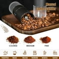 thumbnail image 4 of Portable Manual Coffee Grinder - Conical Burr with 5 Adjustable Settings for Smooth Grinding, Perfect for Espresso Enthusiasts at Home, Office, or Camping, 4 of 6