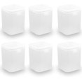 thumbnail image 1 of 6 Pack Matte Plastic Clear Storage Containers Box, 2.6 x 2.6 x 3.35 Inches, Square Empty Frosted Plastic Beads Storage Containers Box for Various Small Accessories, 1 of 8