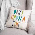 thumbnail image 3 of Creative Products Once Upon a Time Cool Tones Design 16 x 16 Spun Poly Pillow, 3 of 3