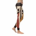 thumbnail image 3 of SUNENAT Vintage Tribal African American Women Art Stretchy Capri Leggings Skinny Yoga Sports Pants XXXL, 3 of 4