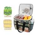 thumbnail image 2 of FORMRS Insulated Cooler Bag 24 Cans Capacity Soft Leakproof Lunch Box with Side Pockets, Pink and Green Cat, 2 of 7