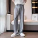 thumbnail image 4 of Pantalones de verano rectos con trenzas negras para hombre, pantalones de traje ajustados para hombre, ropa formal de sastrería, oferta de vestido de primavera, licra de lujo, 4 of 5