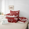thumbnail image 6 of Manfei Santa Claus Snowman 7-Piece Twin Bedding Sets for Teens Boys Girls,Xmas Tree Snowman Bedding Comforter Set,Merry Christmas Breathable Sheet Sets,Super Cozy Room Decor,Reversible, 6 of 8