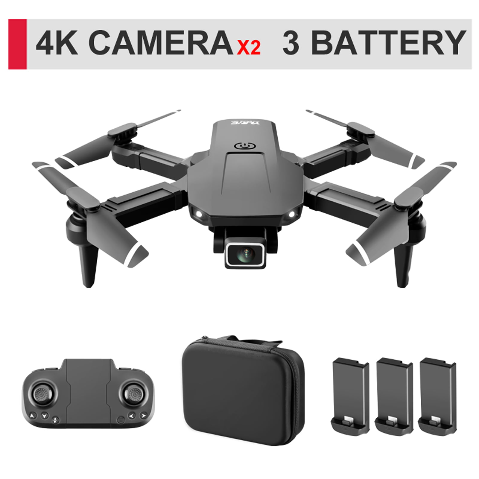 KF608 RC Drone for Beginner Mini RC Drone Quadcopter with 2 Battery E1V2 