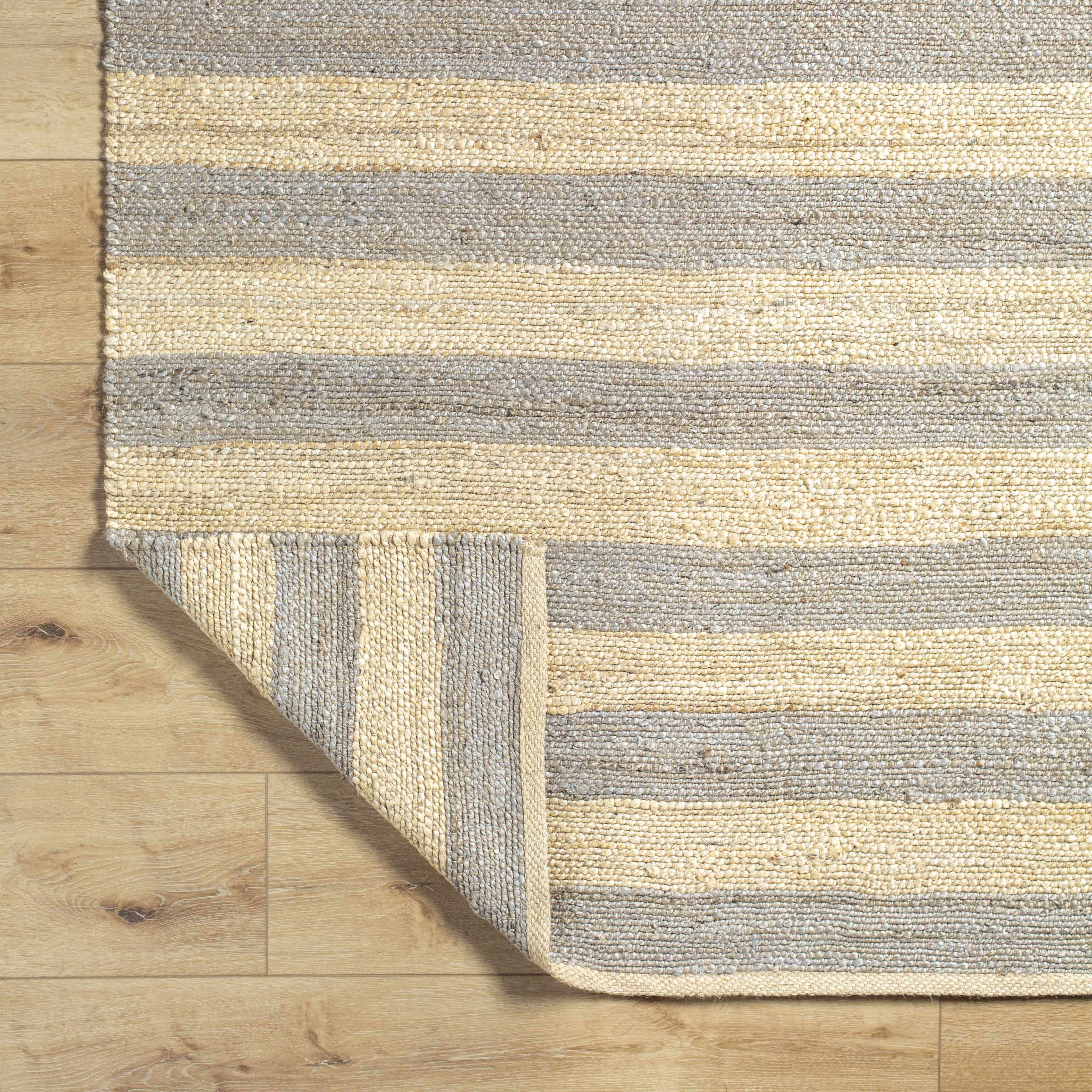 Hauteloom Ilkay Jute Living Room, Bedroom Area Rug - 6' x 9'