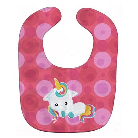 Polkadots Unicorn Baby Bib