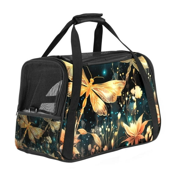 Firefly Sherpa-Lined Pet Bag for Medium-Sized Dogs, Durable Oxford Cloth Fabric with Nylon Webbing, Travel Dog Carrier for Canine Comfort