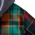 thumbnail image 4 of Men's Long Sleeve Hoodie Jacket Plaid Button Down Flannel Shirts, Mens Hooded Shirts Casual Lightweight Shirt Jackets, 4 of 5