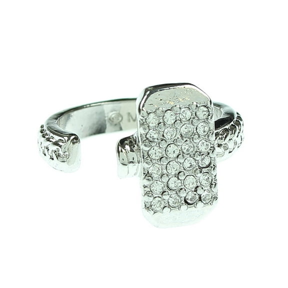 New Marvel Womens Avengers Thor Hammer Logo Stainless Steel Ring (7)