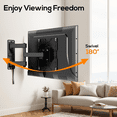 thumbnail image 3 of MountLiving RV TV Mount for 17-43 inch TV,  Wall Mount for Camper Trailer Home Boat Truck, Full Motion Unique One Step Lock,Max VESA 200*200mm, 44 lbs, 3 of 7
