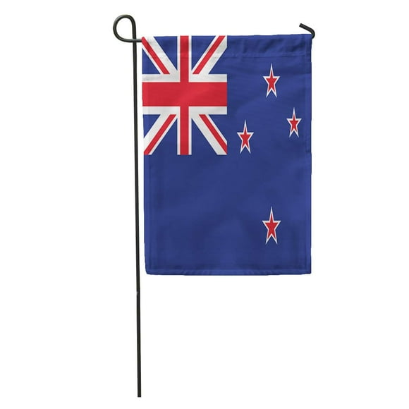POGLIP Celebration New Zealand Flag Color Commonwealth Continent Country Culture Education Garden Flag Decorative Flag House Banner 12x18 inch