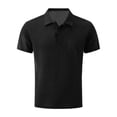 thumbnail image 3 of Breeze Polo Shirts for Men Cooling Lightweight Ice Silk Shirts Summer Short Sleeve Lapel Gym Polo Shirt Stretchy Quick Dry Casual Golf Tops, 3 of 7