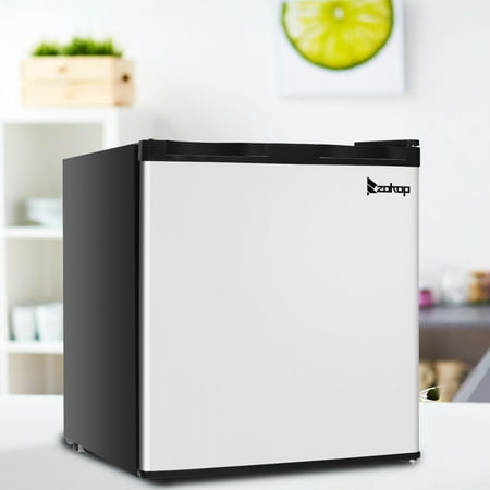 ZOKOP 1.1 cu. ft. Mini Size Portable Upright Freezer with Stainless Steel Door Frozen for Family Home (Best Temp For Freezer)