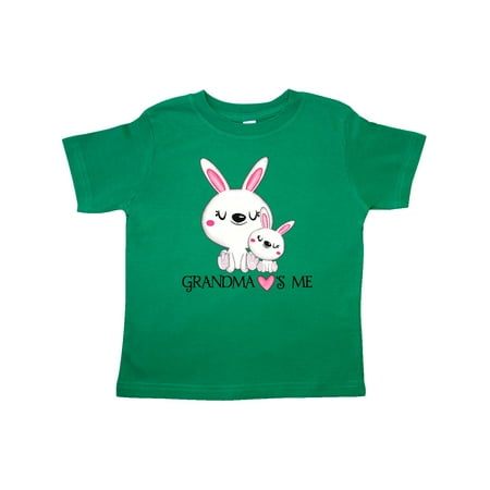 

Inktastic Grandma Loves Me- bunny family Gift Toddler Boy or Toddler Girl T-Shirt