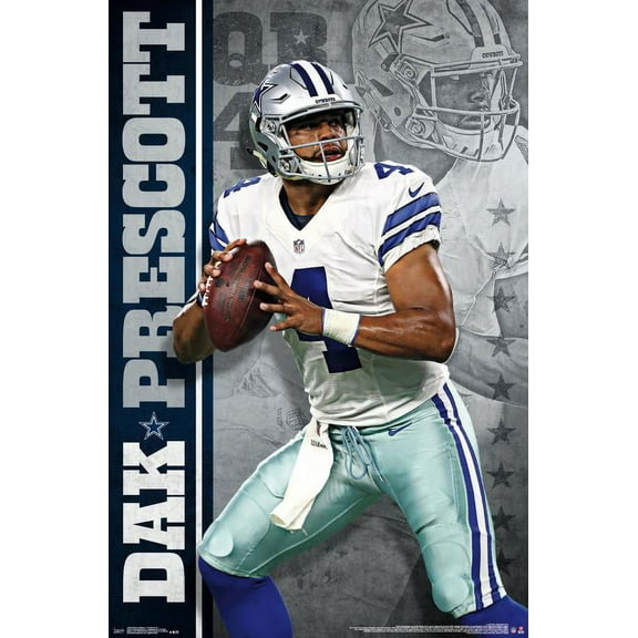 NFL Dallas Cowboys - Dak Prescott 16 Wall Poster, 22.375" x 34"