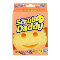Scrub Daddy Original Sponge - Scratch-Free Multipurpose Cleaning Sponge for the Kitchen, Bathroom, and More - Made with BPA-Free Polymer Foam,  Yellow, 1 Count