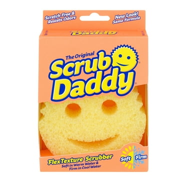 Scrub Daddy Original Sponge - Scratch-Free Multipurpose Cleaning Sponge for the Kitchen, Bathroom, and More - Made with BPA-Free Polymer Foam,  Yellow, 1 Count