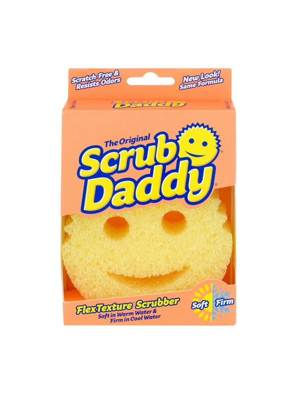 Scrub Daddy Scratch-Free Dish Sponge,  Yellow, 1 Count