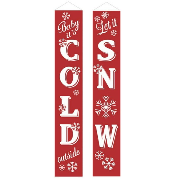Merry Christmas Decor Banners New Year Outdoor Indoor ...