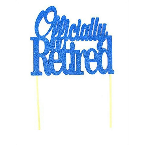 All About Details Officially Retired Cake Topper, 1pc, Retirement (Blue)