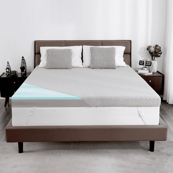 Full Size Extra Firm Mattress, 4 Inch Memory Foam Mattress, Cooling Gel Bamboo Charcoal Mattress for Pain Relief, High Density Firm Mattress with Removable Cover, Certified in the USA.