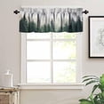 thumbnail image 6 of Forest Valance Curtains Nature Green Misty Forest Tree Art Printed Rod Pocket Curtain Valance for Kitchen Bedroom Living Room Decor 1 Panel W54xL18 Inch, 6 of 6