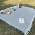 thumbnail image 1 of Tent moisture-proof picnic mat camping tablecloth lawn mat bohemian knitted thread blanket American outdoor camping blanket, 1 of 5
