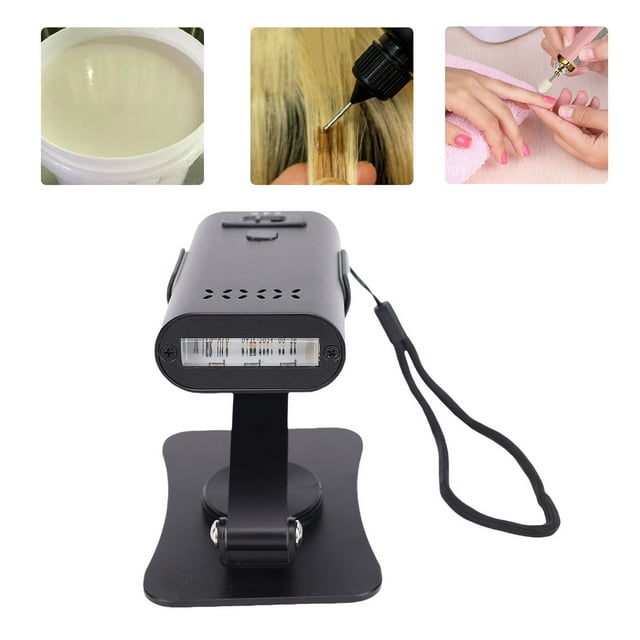 Hair Extension Light, LED Gel Curing Lamp V Nail Lamp with 6W 3 Brightness Levels 3000mAh Battery for Home Salon Nail Lash Extensions