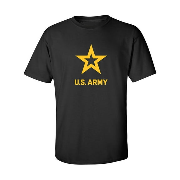 U.S. Army Star Gold Ink Adult Short Sleeve T-shirt