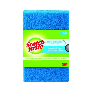 Scotch-Brite Non-Scratch Scour Pads, 3 Pads Total
