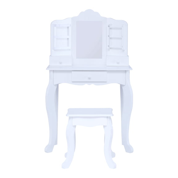Fantasy Fields Little Princess Anna Kids Vanity Set, White