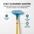 thumbnail image 3 of Window Screen Cleaning Brush,2 in 1 Window Screen Cleaner Tool with Squeegee,Mesh Screen Cleaner,Multi-Purpose Cleaning Brush for Patio, Door, Porch Screens (Blue), 3 of 9