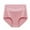 Pink, variant on Dasayo Cotton Womens Lingerie High Waist Blue Stretch Plus Size Tummy Control Solid Underpant Hipster Underwear Girls XL