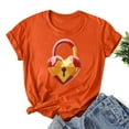 thumbnail image 2 of Jsaierl Valentine's Day Shirts Womens Plus Size Love Heart Graphic Tees Trendy Short Sleeve Blouse Crewneck Dressy Casual T-shirt Tops Womens Spring Fashion, 2 of 4