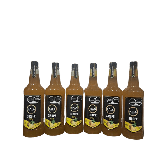 Kit de 6 Jarabes Kala Para Preparar Bebidas De 1 Lt Sabor Piña
