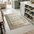 thumbnail image 2 of Cydiria Vintage Boho Traditional Oriental Faux Wool Area Rug, 2' x 3', Beige, 2 of 8