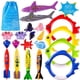 thumbnail image 2 of 20 piezas juguetes para lanzar piscinas que se hunden, entrenamiento subacuático, juguetes de buceo para niños Tmvgtek Deportes acuáticos, 2 of 9