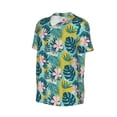 thumbnail image 2 of Rocae Tropical Floral for Breathable Men's Baseball T-Shirt Fashionable Casual Baseball Jersey, Moisture-wicking Sportswear Large, 2 of 9