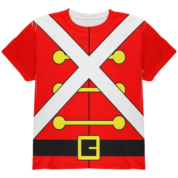 Christmas Toy Soldier Costume All Over Youth T Shirt Multi YMD