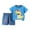 a250-Blue, variant on HCNTES Toddler Girls Boy Clothes Baby Boys Summer Outfits Patchwork Short Sleeve T-Shirt Shorts Set Summer Clothes Set(12-18 Months,a254-Light Yellow)
