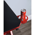 thumbnail image 5 of JJS 48" Home Office R-Shaped Gaming Computer Desk with Free Mouse Keyboard Pad Black/Red, 5 of 6