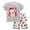 Z2 Grey, variant on REDARER Toddler Boys Summer Space Rocket Print Short Sleeve T-Shirt & Shorts 2PC Pajama Outfit Set,2-3 Years